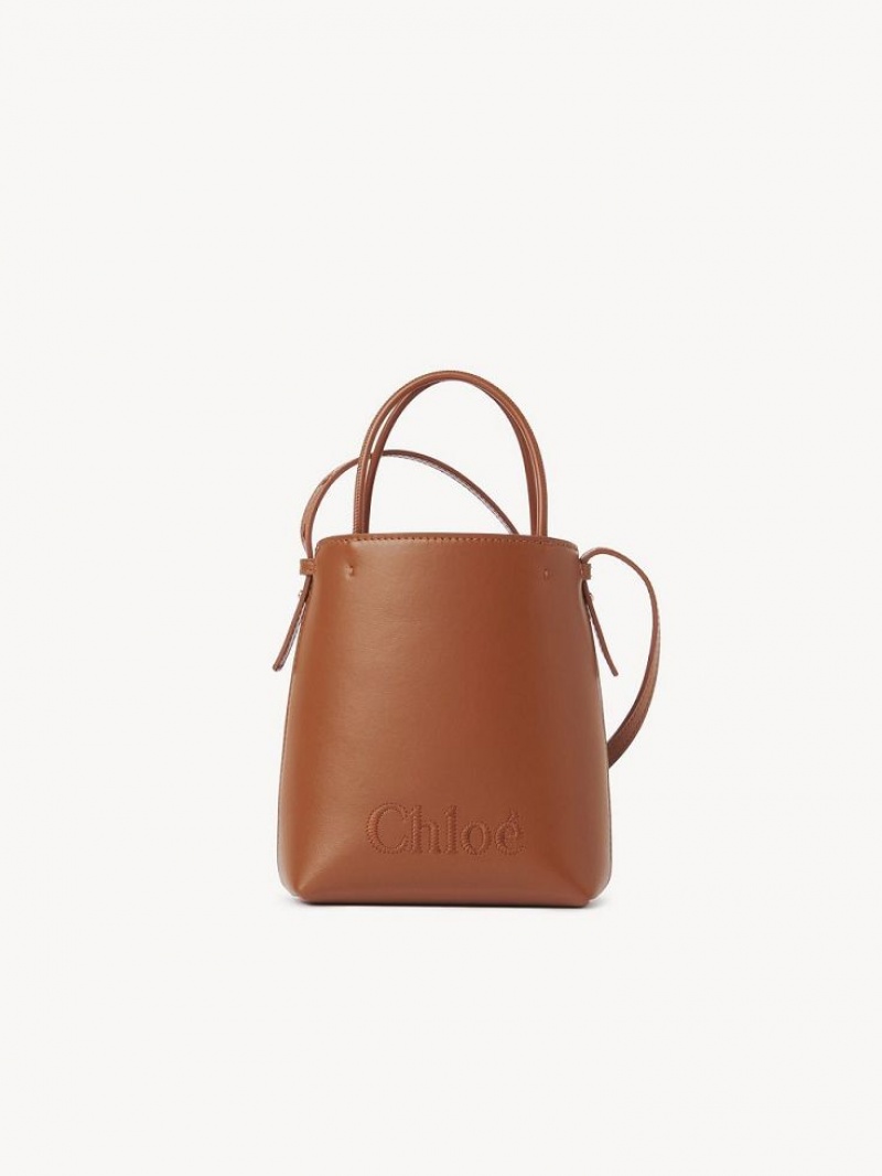 Chloe Sense Micro Axelväska Bruna | CHE-SR13406