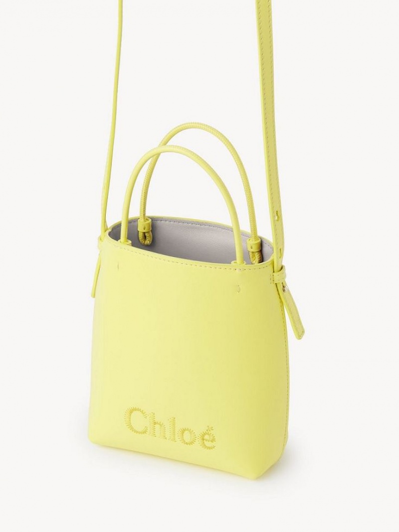 Chloe Sense Micro Axelväska Gula | CHE-SR13408