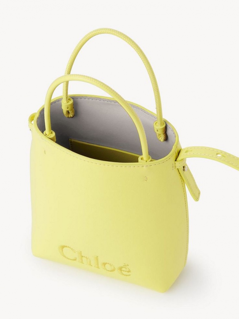 Chloe Sense Micro Axelväska Gula | CHE-SR13408