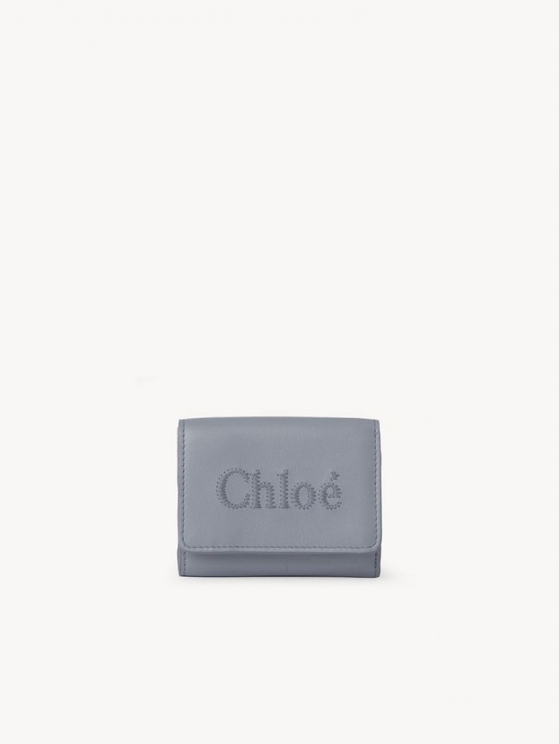 Chloe Sense Mini Tri-fold Liten Plånbok Blå | CHE-SR14275