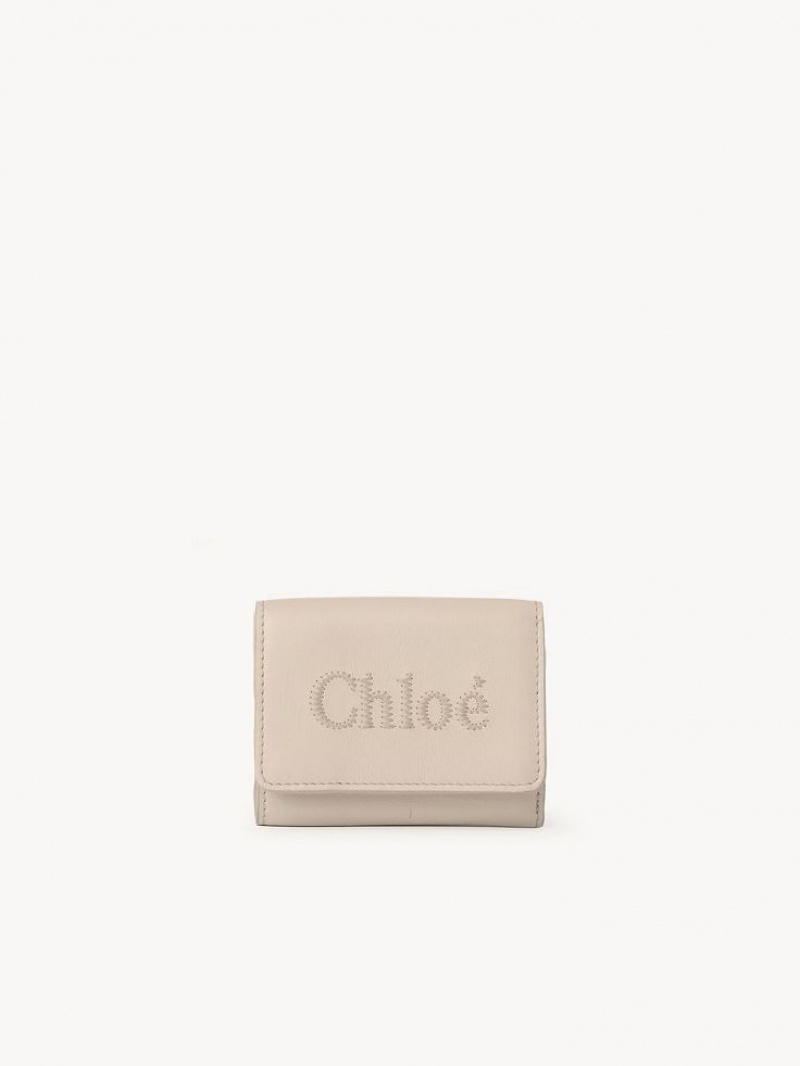 Chloe Sense Mini Tri-fold Liten Plånbok Rosa | CHE-SR14274