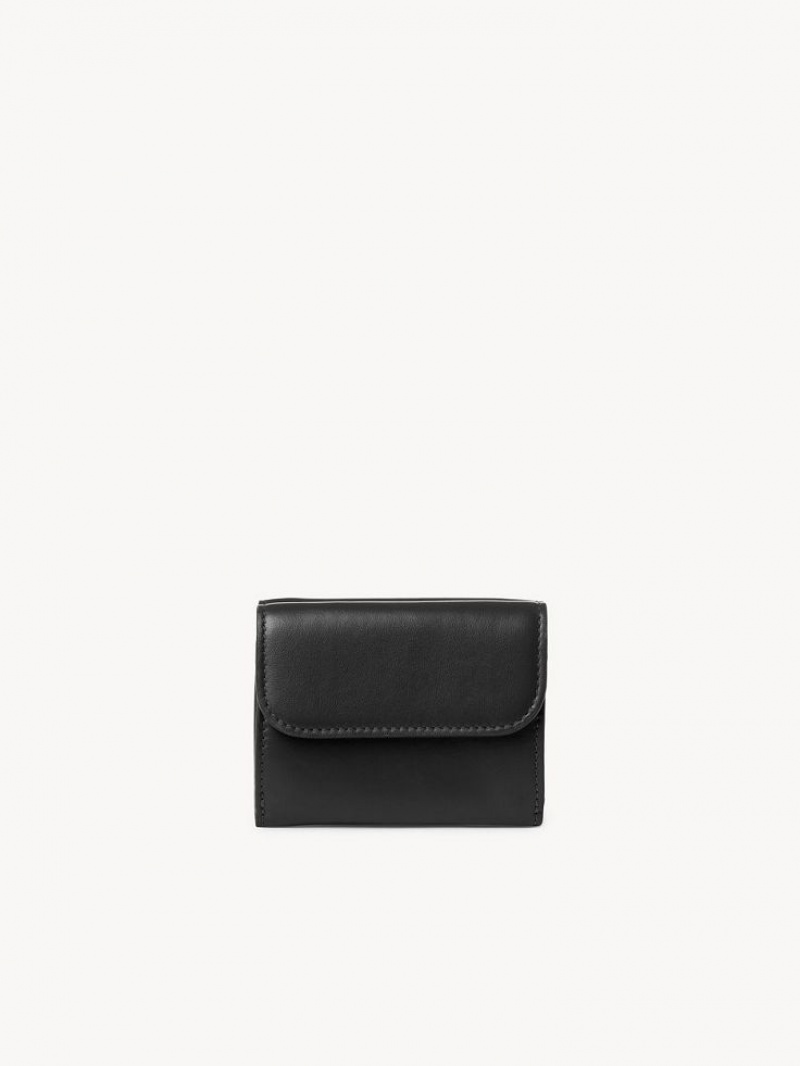 Chloe Sense Mini Tri-fold Liten Plånbok Svarta | CHE-SR14277