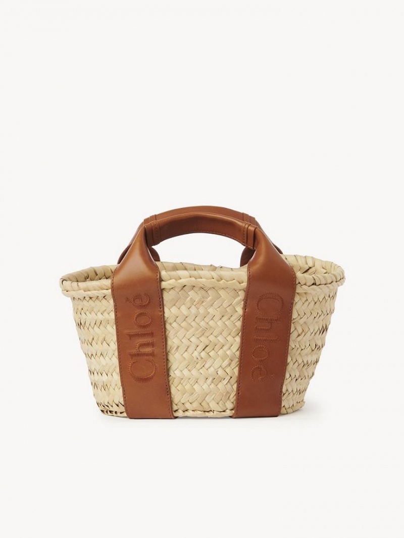 Chloe Sense Small Basket Axelväska Bruna | CHE-SR13403