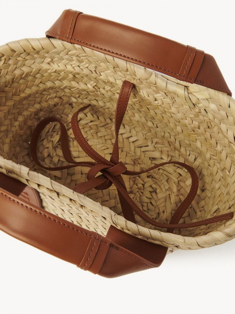 Chloe Sense Small Basket Axelväska Bruna | CHE-SR13403