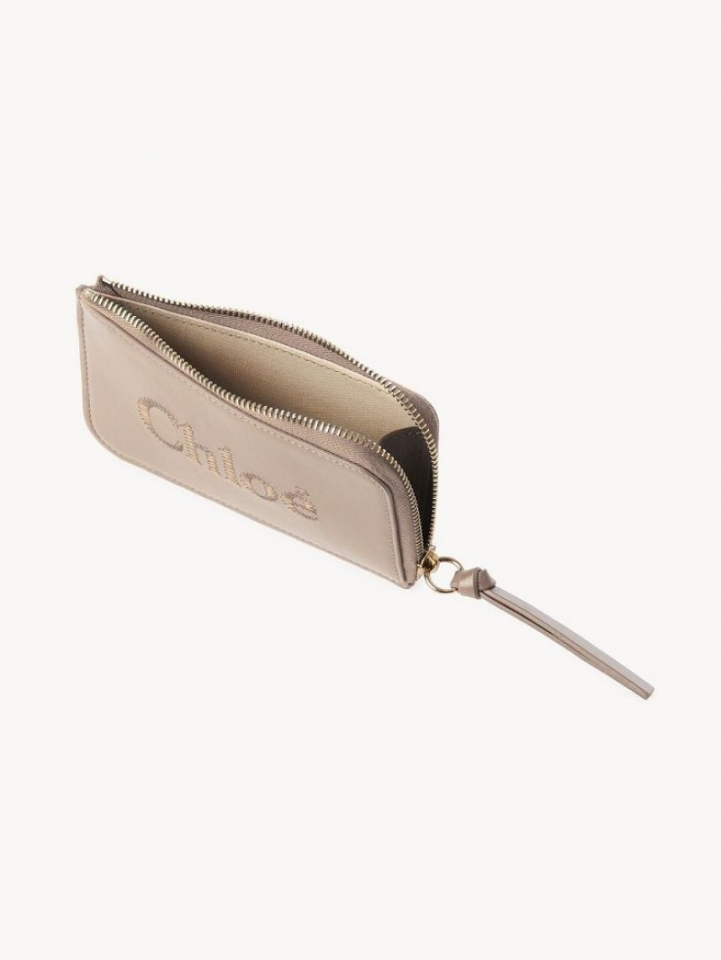 Chloe Sense Small Myntplånbok Beige | CHE-SR14322