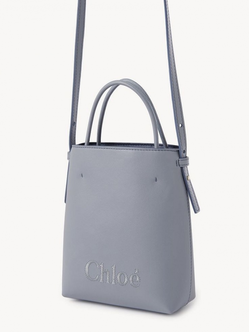 Chloe Sense Tote Mini Bags Blå | CHE-SR13733