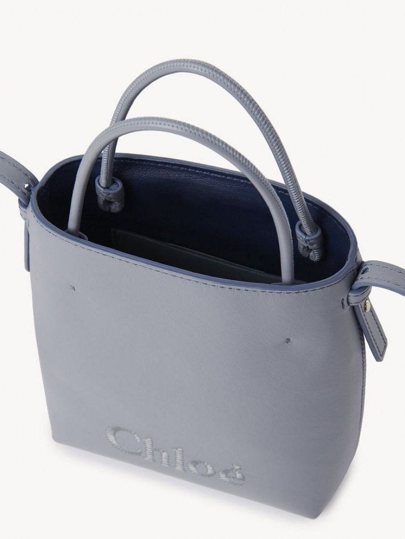 Chloe Sense Tote Mini Bags Blå | CHE-SR13733