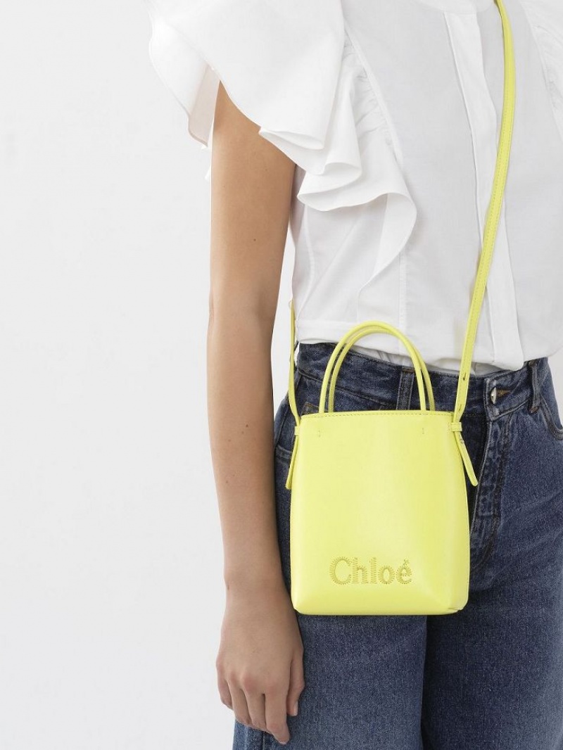 Chloe Sense Tote Mini Bags Gula | CHE-SR13672