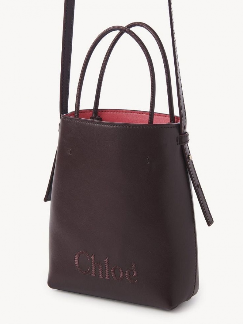 Chloe Sense Tote Mini Bags Mörk | CHE-SR13735