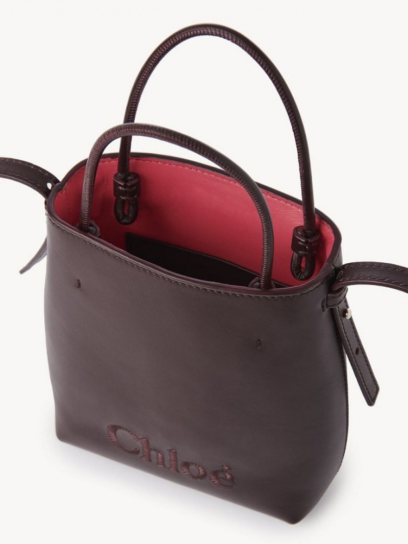 Chloe Sense Tote Mini Bags Mörk | CHE-SR13735