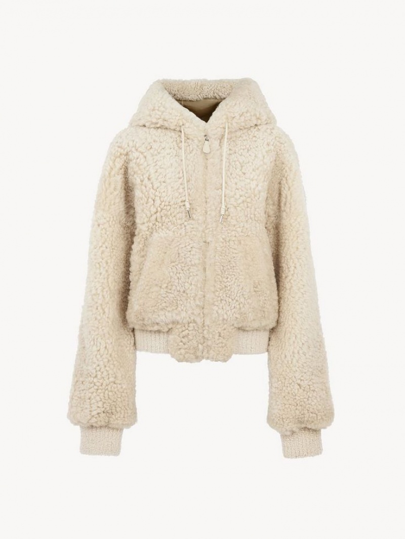 Chloe Sized Blouson Jackor Beige | CHE-SR13819