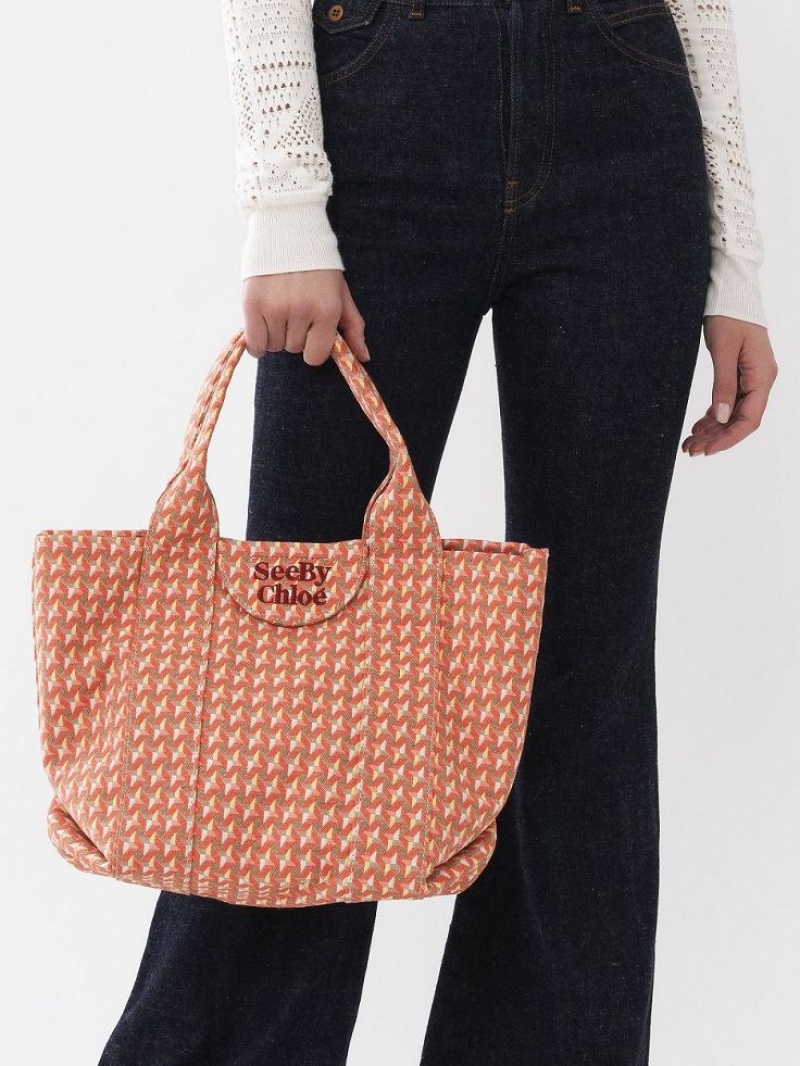 Chloe Small Laetizia Toteväska Orange | CHE-SR14702