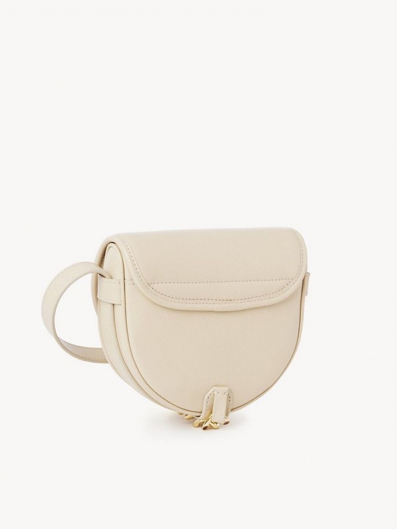 Chloe Small Mara Saddle Axelväska Beige | CHE-SR14628