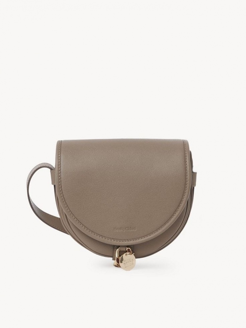 Chloe Small Mara Saddle Axelväska Grå | CHE-SR14627