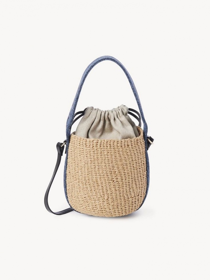 Chloe Small Woody Basket Crossbody Väska Blå | CHE-SR13608