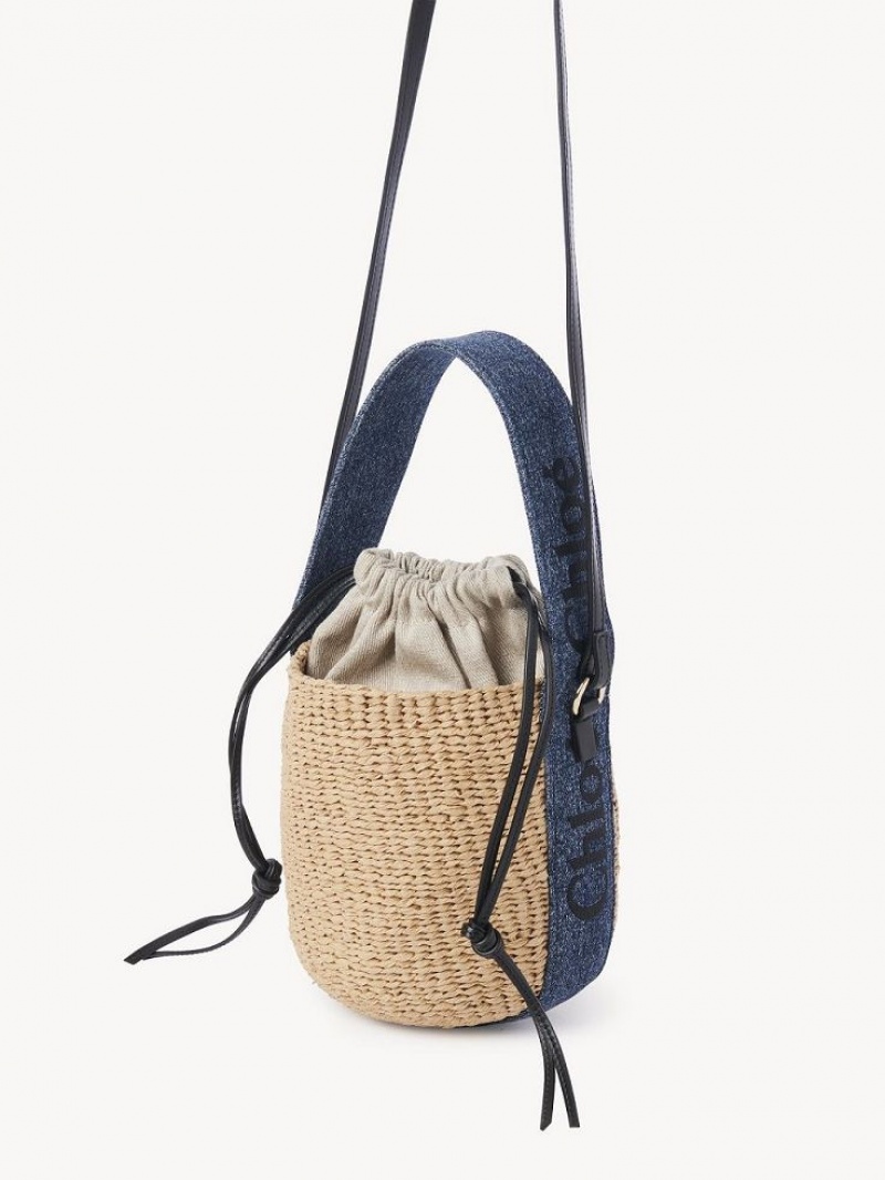 Chloe Small Woody Basket Crossbody Väska Blå | CHE-SR13608