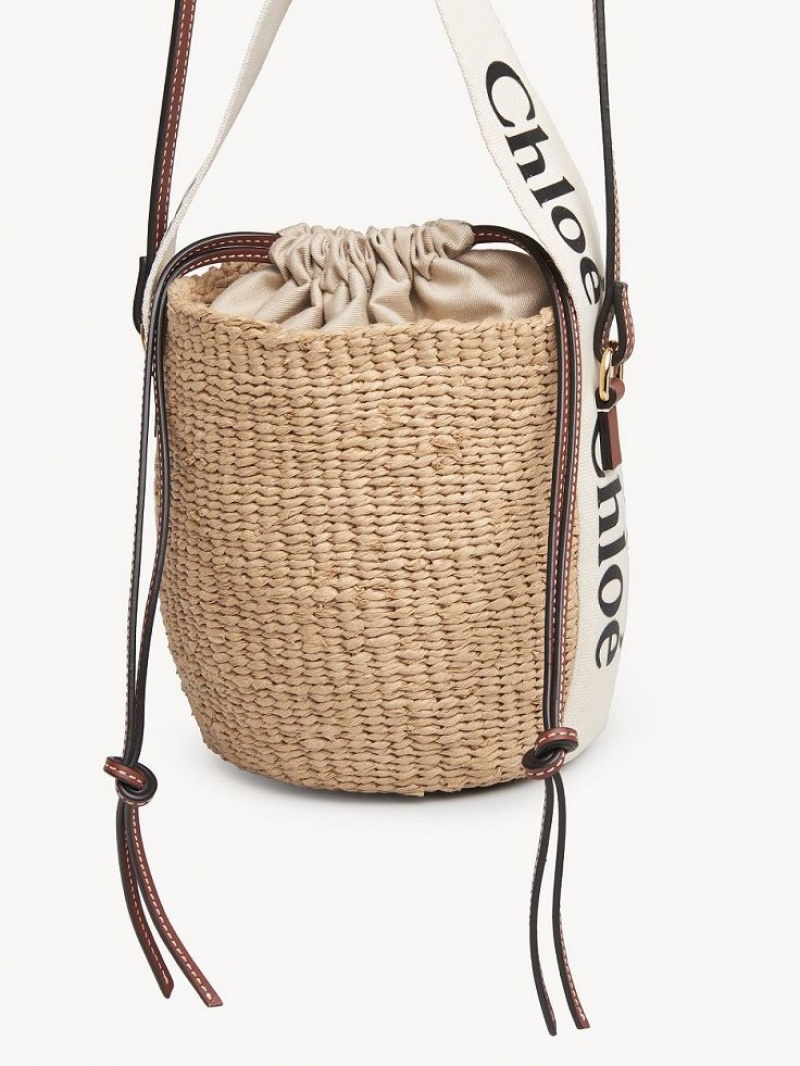 Chloe Small Woody Basket Crossbody Väska Vita | CHE-SR13609