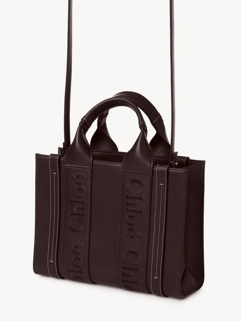 Chloe Small Woody Toteväska Mörk | CHE-SR13375