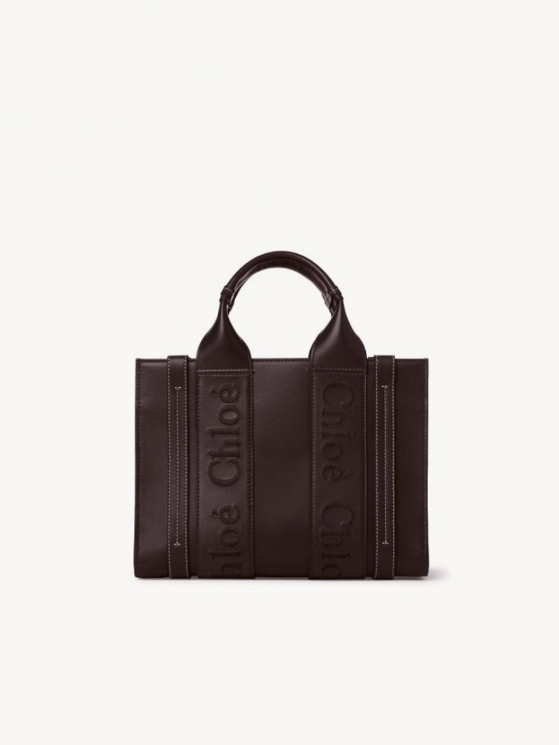 Chloe Small Woody Toteväska Mörk | CHE-SR13375