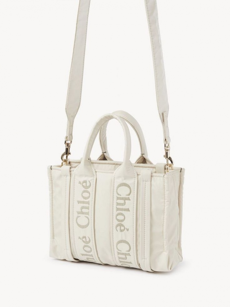 Chloe Small Woody Toteväska Vita | CHE-SR13363