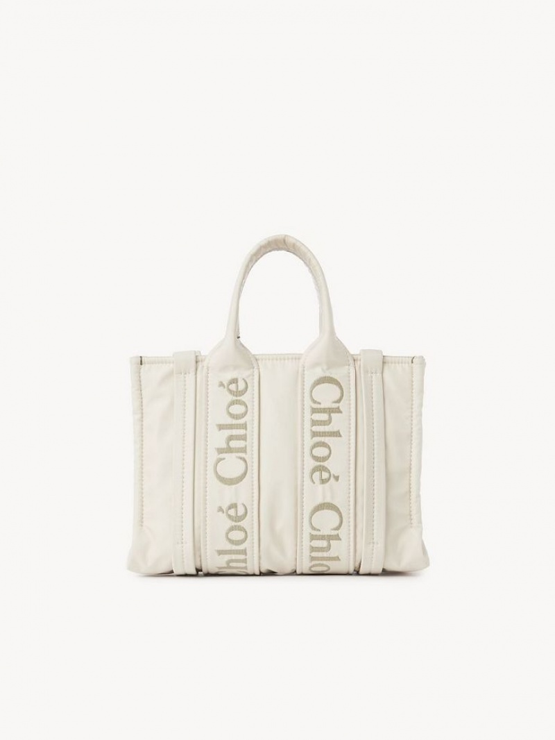 Chloe Small Woody Toteväska Vita | CHE-SR13363