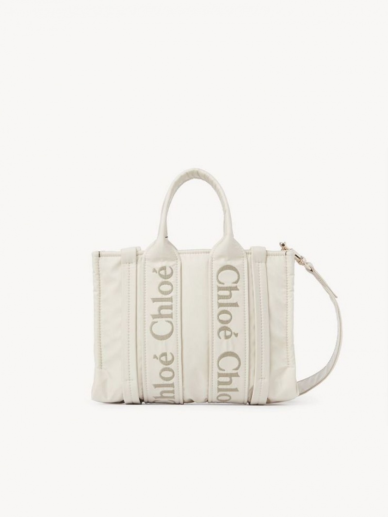 Chloe Small Woody Toteväska Vita | CHE-SR13363