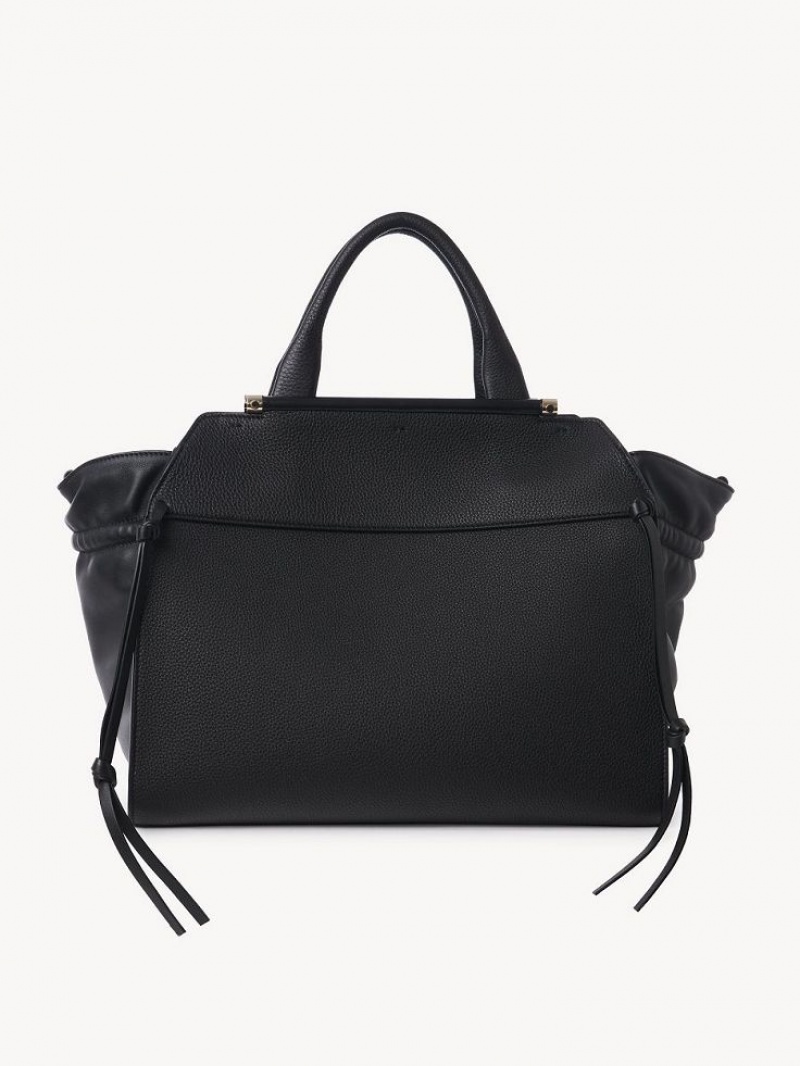 Chloe Steph Medium Double Carry Toteväska Svarta | CHE-SR13372