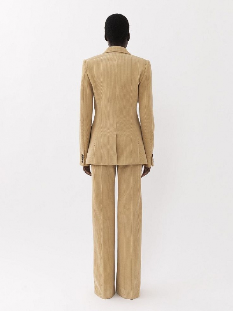 Chloe Tailored Byxor Beige | CHE-SR14014