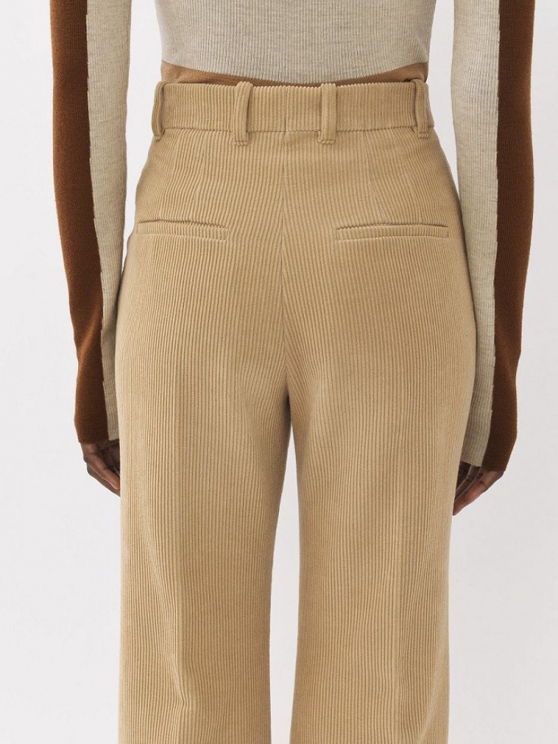 Chloe Tailored Byxor Beige | CHE-SR14014