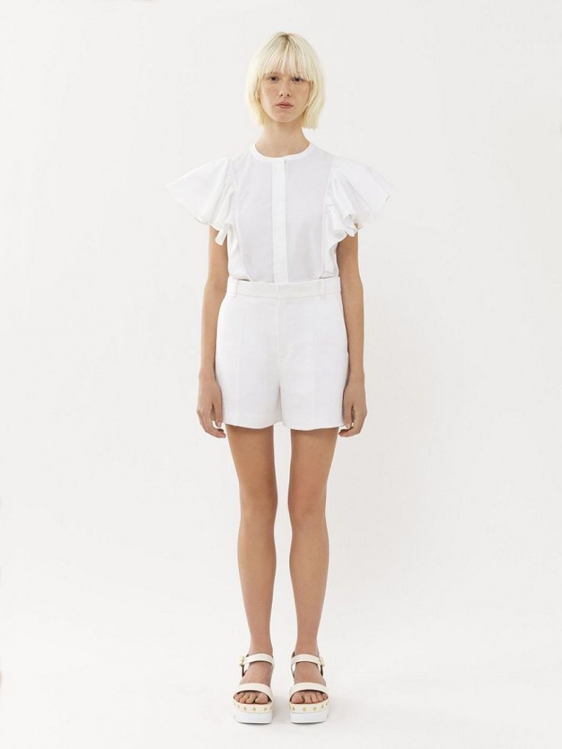 Chloe Tailored Shorts Kostym Vita | CHE-SR14053