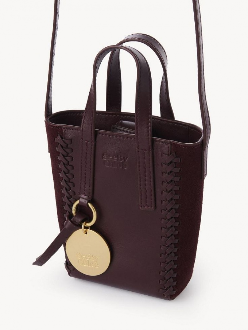 Chloe Tilda Mini Toteväska Vinröda | CHE-SR14706