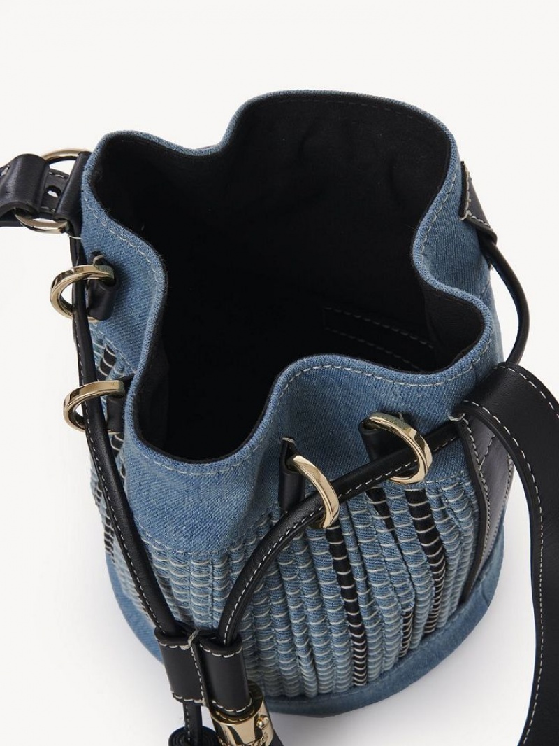 Chloe Vicki Small Bucket Mini Bags Blå | CHE-SR14748