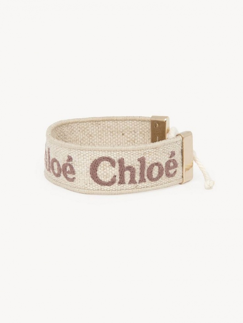 Chloe Woody Armband Beige Bruna | CHE-SR14446