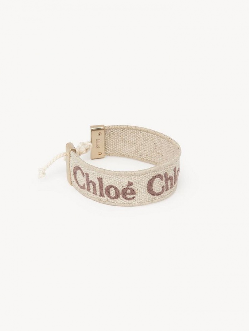 Chloe Woody Armband Beige Bruna | CHE-SR14446