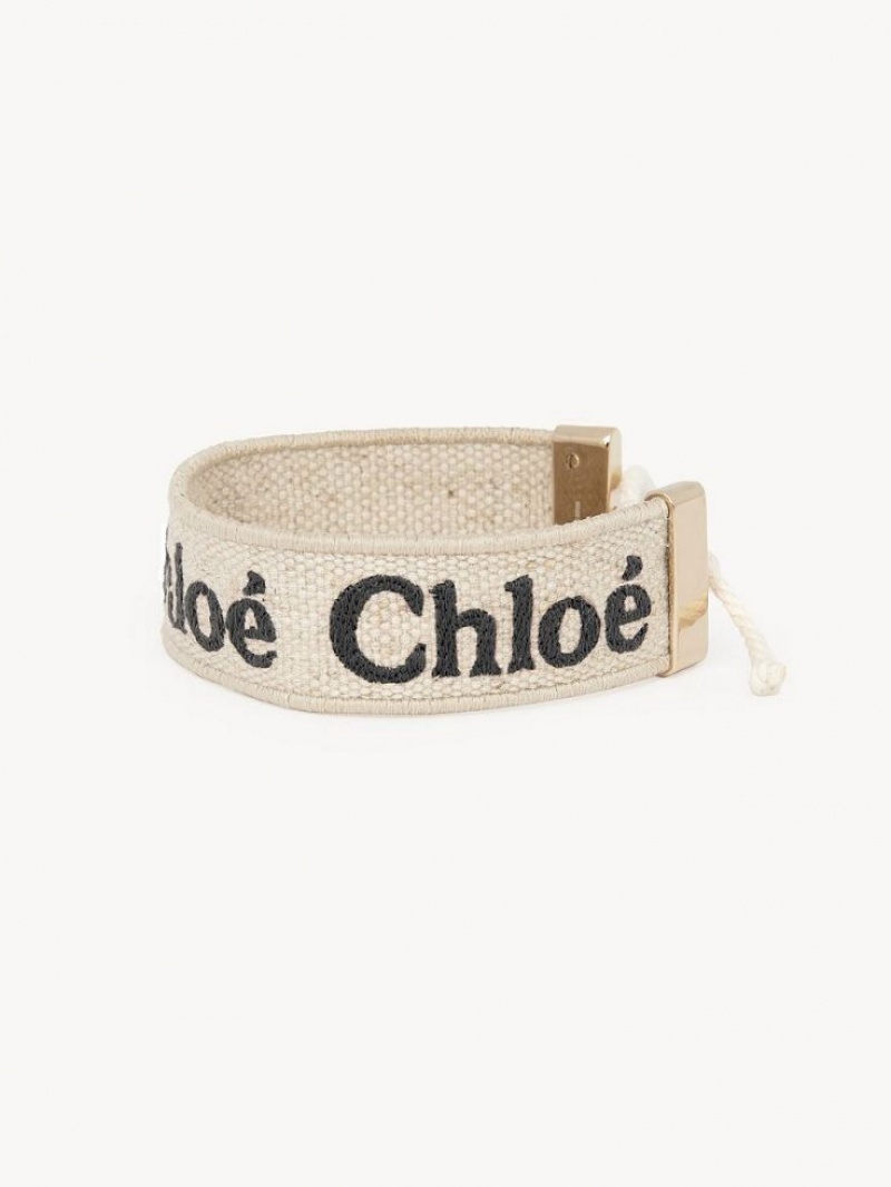 Chloe Woody Armband Beige Svarta | CHE-SR14440