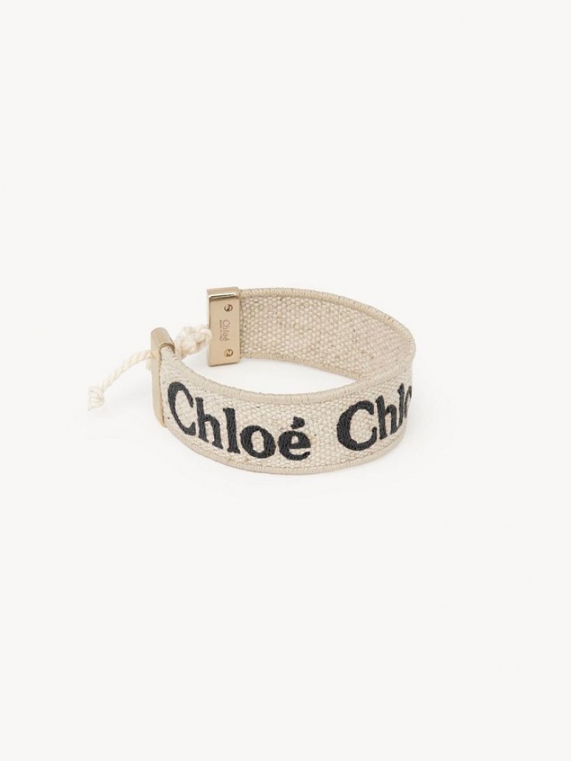 Chloe Woody Armband Beige Svarta | CHE-SR14440