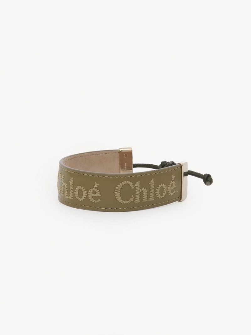 Chloe Woody Armband Gröna | CHE-SR14431