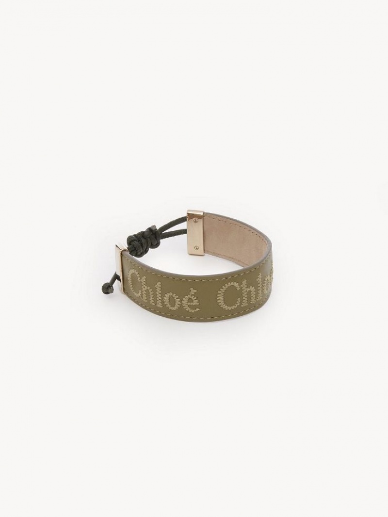 Chloe Woody Armband Gröna | CHE-SR14431