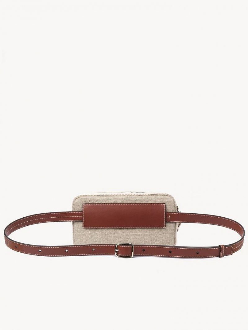 Chloe Woody Belt Crossbody Väska Bruna | CHE-SR13607