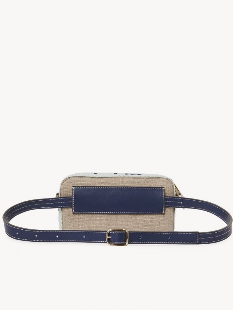 Chloe Woody Belt Crossbody Väska Gröna Blå | CHE-SR13594