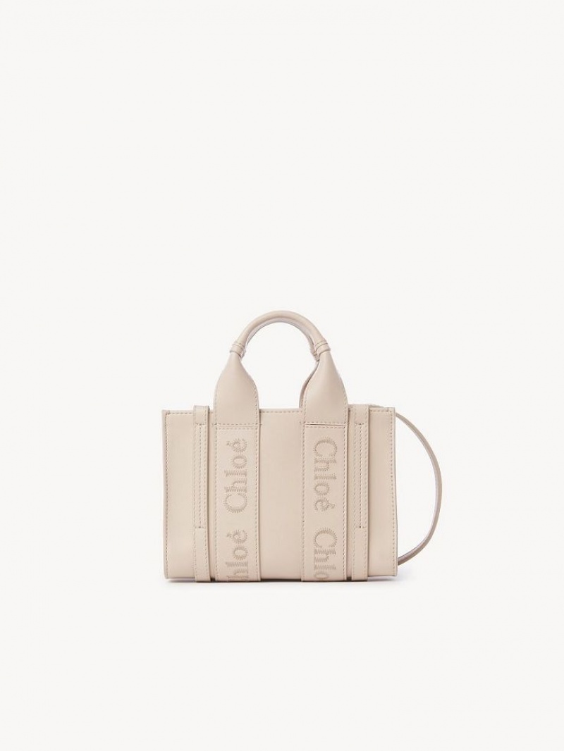 Chloe Woody Tote 1 Mini Bags Rosa | CHE-SR13689