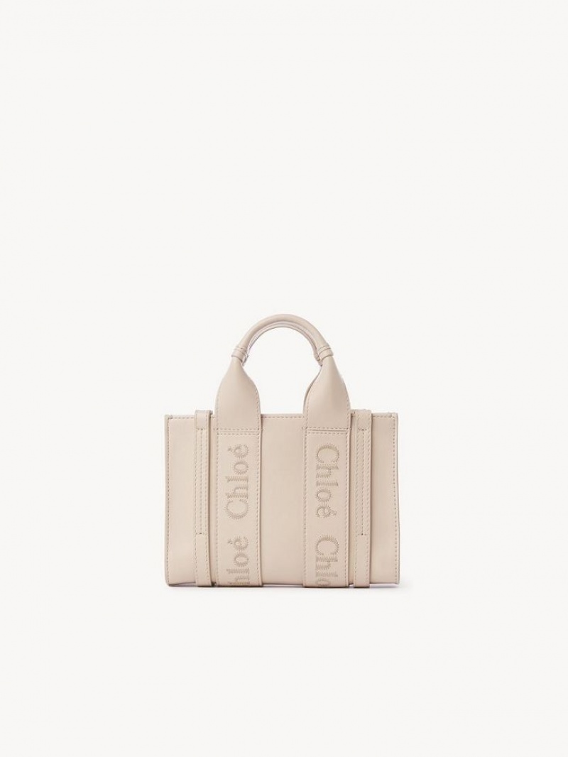 Chloe Woody Tote 1 Mini Bags Rosa | CHE-SR13689