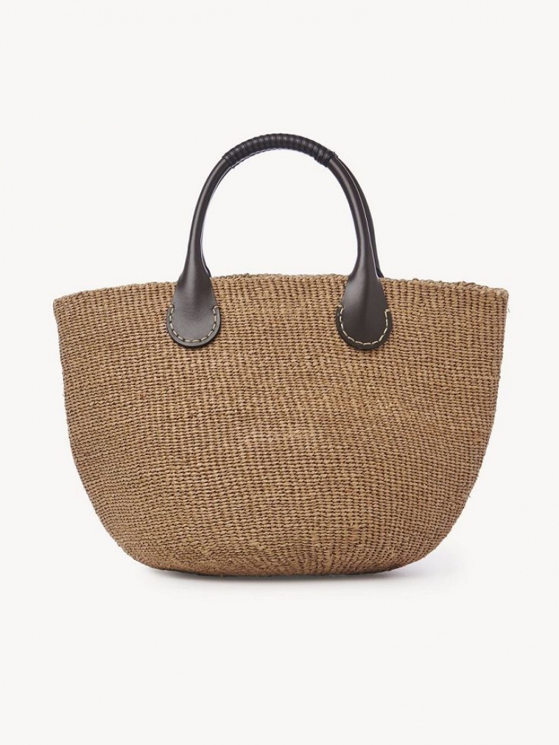 Chloe X Eres Palma Large Basket Toteväska Bruna | CHE-SR13336