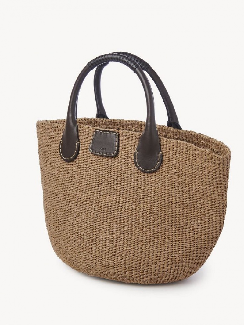 Chloe X Eres Palma Large Basket Toteväska Bruna | CHE-SR13336