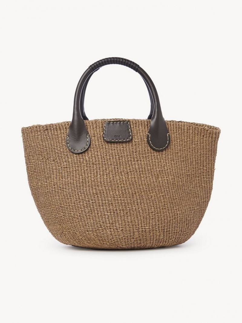 Chloe X Eres Palma Large Basket Toteväska Bruna | CHE-SR13336